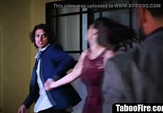 Stepbro sneaks into stepsister's prom night for secret fuck