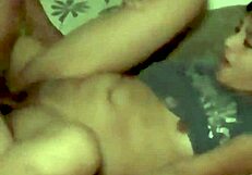 Hidden camera spies sultry mexican milf bent over in bedroom bliss