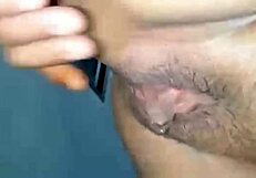 Whoa, cum fountain blasts her gorgeous tight teen pussy so hard!