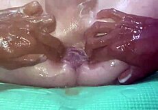 stretching gaping asshole for third fisting orgasm today