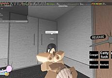 roblox whore spreads legs for virtual cock pounding session