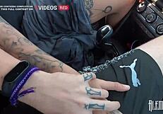 dread hot blonde's big pussy drips wet from public brazilian fuck risk - wanna see the flagra close call?