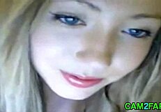 Cute blonde teases in free webcam sex show