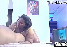 Amateur Milf DEEPTHROATS bbc then FAT ASS bounces hard