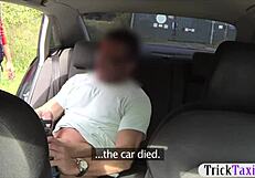 pervert driver rams huge cock into hot amateur passenger outdoors