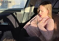 Watch my future wife squirt wildly masturbating outdoors public!