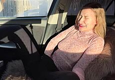 Watch my future wife squirt wildly masturbating outdoors public!