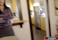 small tits latina teen emily willis sucks cock boldly before stepmom eyes