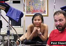 Blackmailed by a COP - Raya Nguyen screams in ANAL DOGGYSTYLE with deepthroat