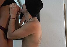 sunday fuck SUCKS MY TITS HARD fucks stairs SWALLOWS COCK