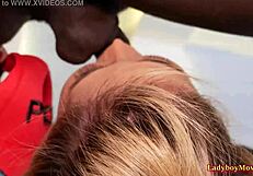 Thai Ladyboy Ami's Bareback Mouth and Ass Pounding