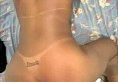 Big ass brazilian milf screams from anal pounding doggystyle rimjob