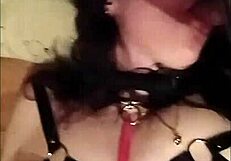 Humiliated slave sara sucks cock flashing natural tits like a whore cum in mouth