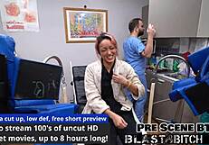 Hey channy crossfire's pussy fucked hard by hot lesbians backstage