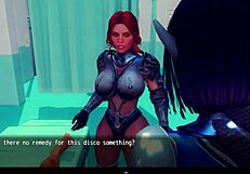 Redhead's big tits bounce on monster cock to pussy cumshot