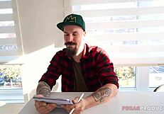 lili cocksinhell gags on monster cock then gets roughly fucked on kitchen desk