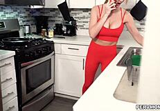 LINZEE RYDER backs MILF PUSSY on IKE'S hard COCK from behind