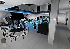 dancing with naughty young sluts in roblox party room gets wild 🎉🍑💦 hardcore solo fun!!