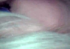 Girlfriend gives close-up homemade blowjob to friend