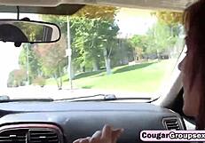 young stud pounds cougars in wild bisexual foursome blowjobs