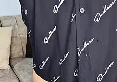 college cutie stuffs lingerie pearls into her curvy fat pussy