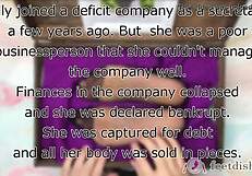 Lilly's Secretary Nylon Feet Tickled in Box