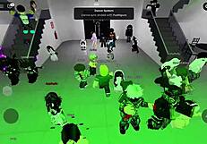 dancing with naughty young sluts in roblox party room gets wild 🎉🍑💦 hardcore solo fun!!