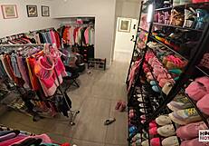 Skinny slut Breezy Bri chats backstage with Bryan Gozzling before extreme shaved pussy sex