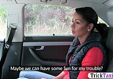 pervert driver rams huge cock into hot amateur passenger outdoors