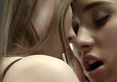 top girl-on-girl licks with lucy li and sybil make 'em moan!