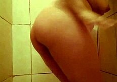 Chubby latina bathes shows off huge pussy orgasms