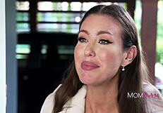 Mature Milf Cougar Joins Big Tits Teen Babe in FFM Group Pussy Play