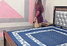 indian girl tired from dusting room gets fucked to refresh her energy