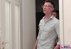 Tiny Czech teen 18+ stepsis sneaks big cock stepbro fuck on vacation