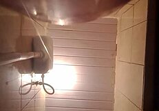 Chubby latina bathes shows off huge pussy orgasms