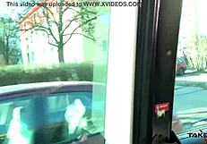 wanna see this czech blonde slut ride that monster cock in her shaved slit?