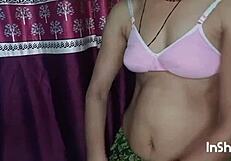 Village desi tempts boyfriend in rustic hideaway