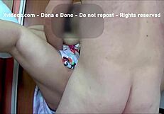 buceta enorme filled with thick jizz in amateur creampie