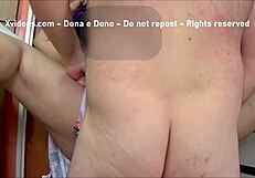 buceta enorme filled with thick jizz in amateur creampie