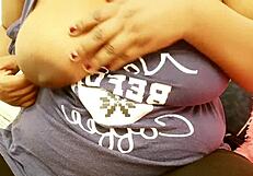 North indian girl boldly flashes huge sexy boobs