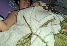 Desi stepdaughter lets daddy touch her tight pussy for cash