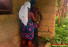 oh man this bbw's juicy curves bounce wild on that big interracial cock outside