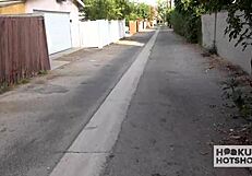 I'm pushing this huge cock right up tiny goth Holly Hendrix's tight ass