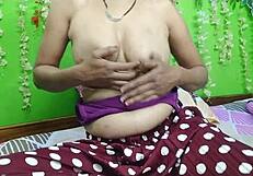 Horny indian bhabhi gets bent over for suhagraat pussy pounding