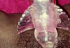 Hey, spread wide and play with that wet pussy using toys now!