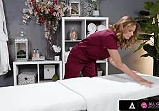 Bratty Emma Rosie, feel milf masseuse's tongue teaching deep pussy lessons?