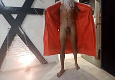 russian santa punishes snow maiden's ass in garage with hardcore anal