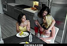 what if your sleepwalking stepson freeuses sexy stepmom and stepsister all night long?