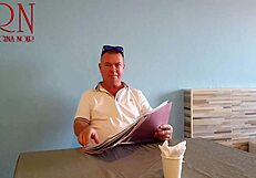 Guest Devours Naked Waitress's Navel in Restaurant Teaser!