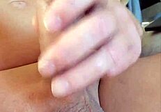 petite girl strokes massive cock fast